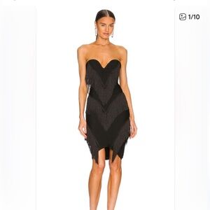 Elliatt Black Fringe Dress